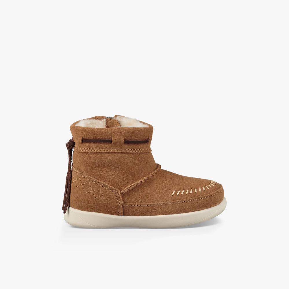 Bottes UGG Cali Moc Campfire Fille Marron Soldes 739WMQKE